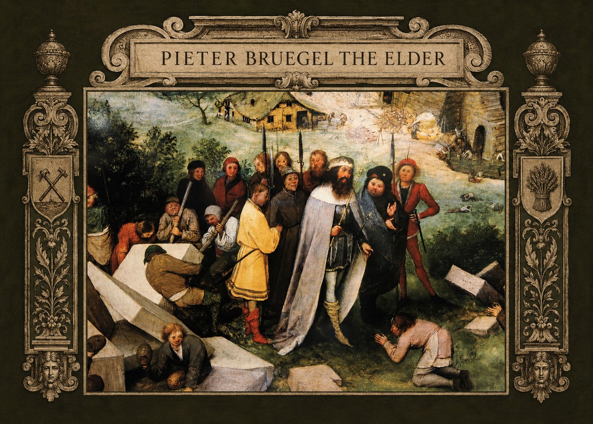 Pieter Bruegel The Blind Leading the Blind III No6 - Poszter