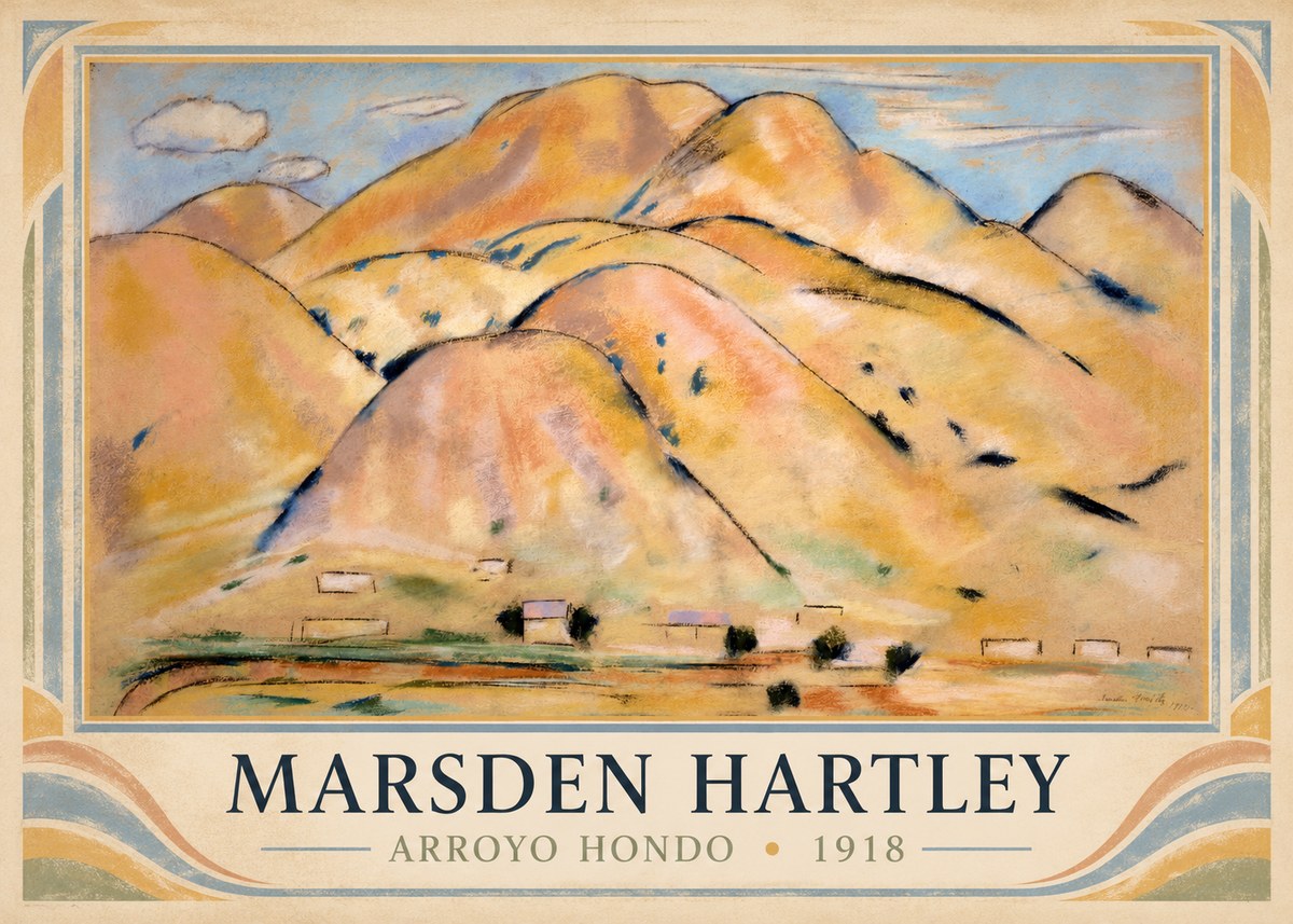 Marsden Hartley Arroyo Hondo No1 - Poszter