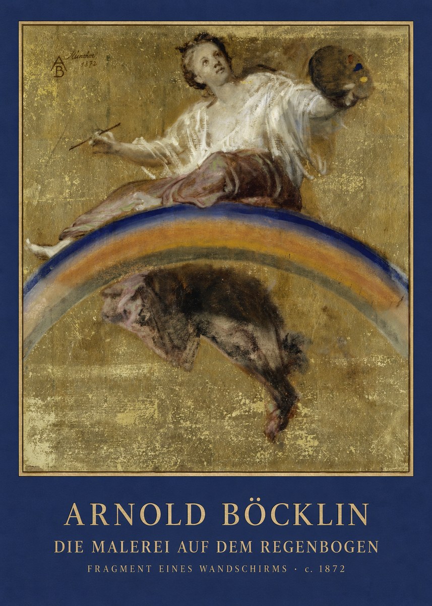 Arnold Böcklin Die Malerei Auf Dem Regenbogen No4 - Poszter