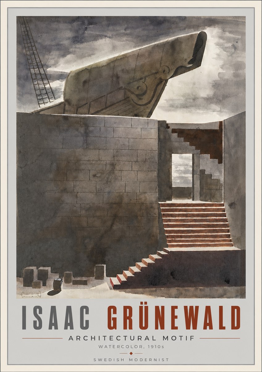 Isaac Grünewald Architectural Motif II No6 - Poszter