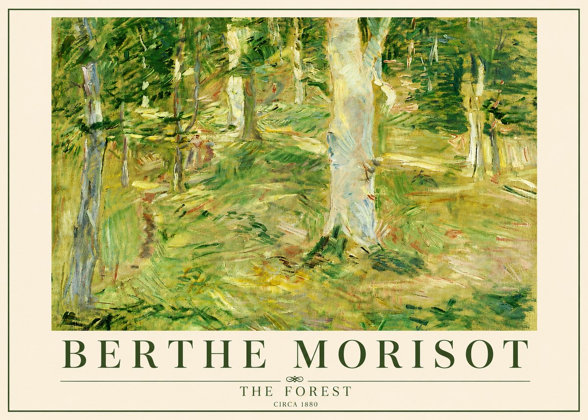 Berthe Morisot The Forest No5 - Poszter