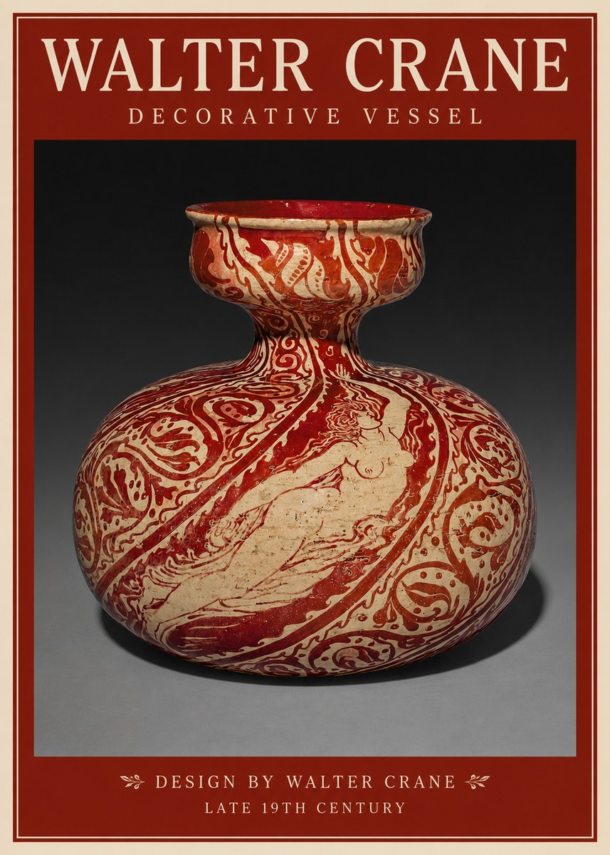 Walter Crane Decorative Vessel No2 - Poszter