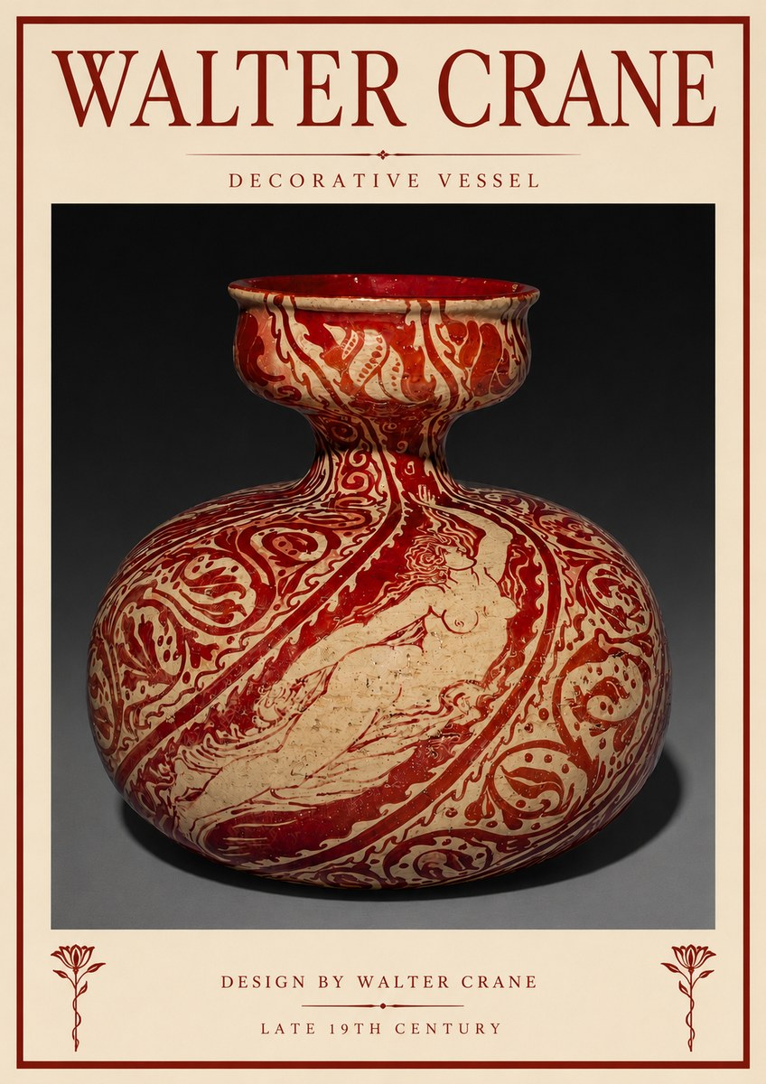 Walter Crane Decorative Vessel No3 - Poszter