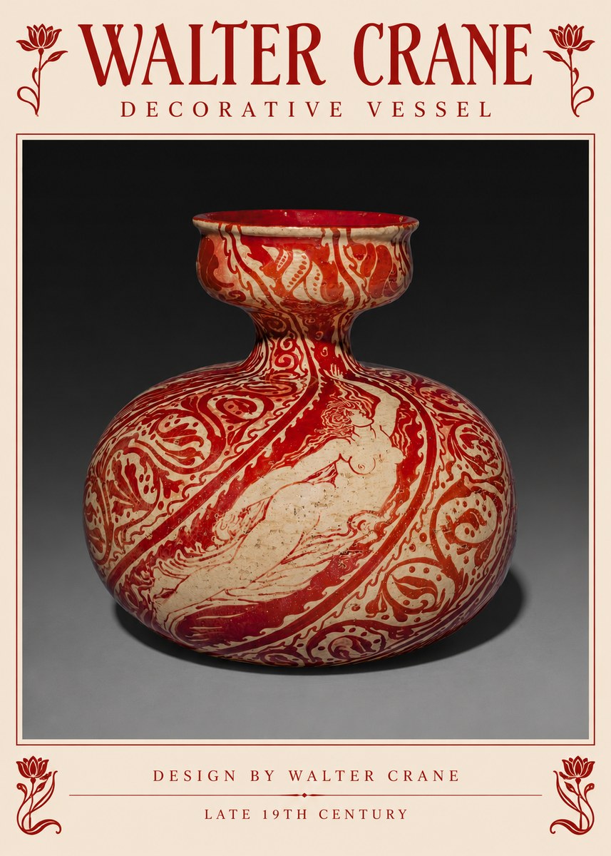 Walter Crane Decorative Vessel No5 - Poszter