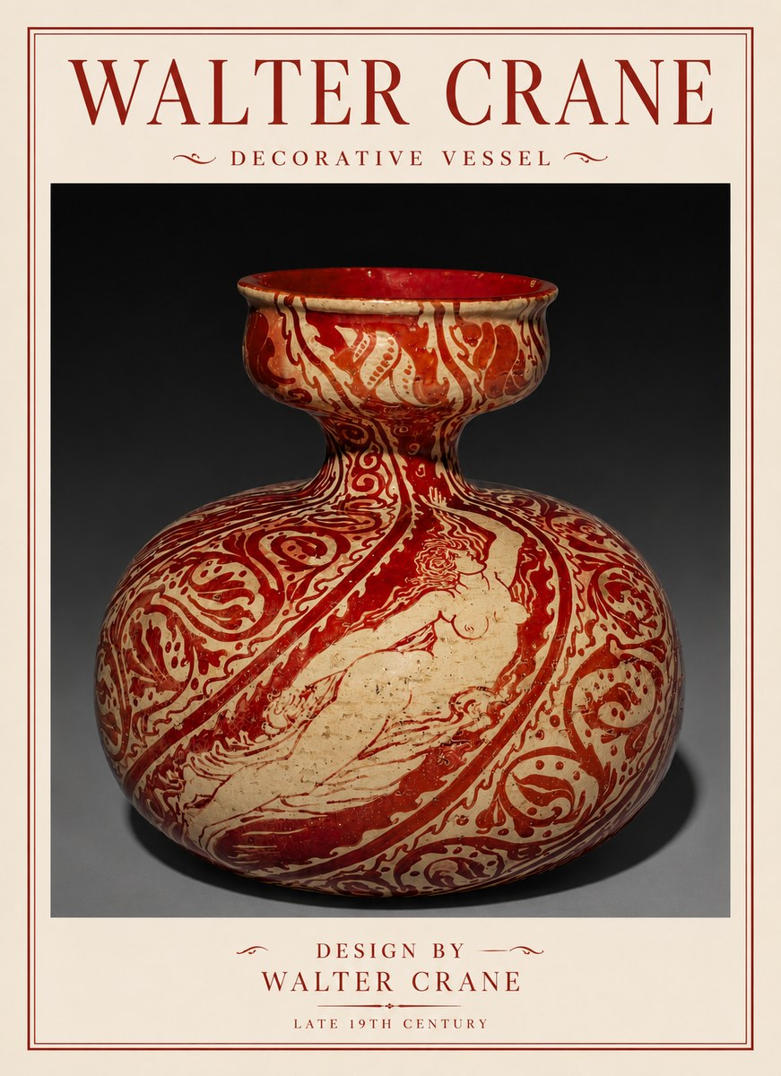 Walter Crane Decorative Vessel No6 - Poszter