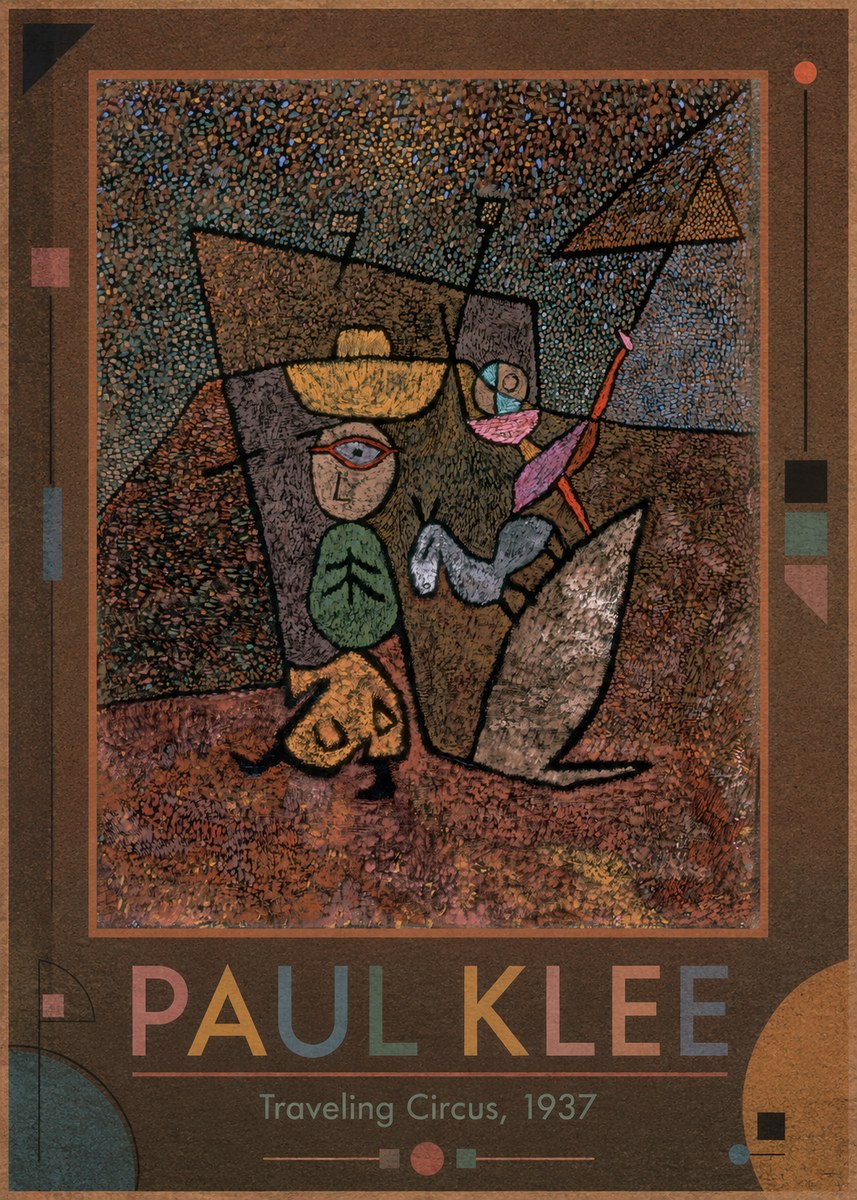 Paul Klee Traveling Circus, 1937 No1 - Poszter
