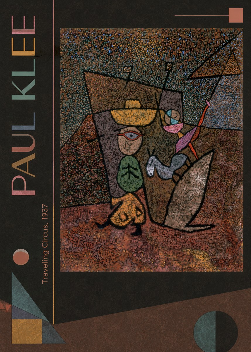 Paul Klee Traveling Circus, 1937 No2 - Poszter
