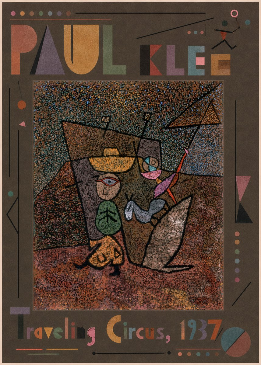Paul Klee Traveling Circus, 1937 No5 - Poszter