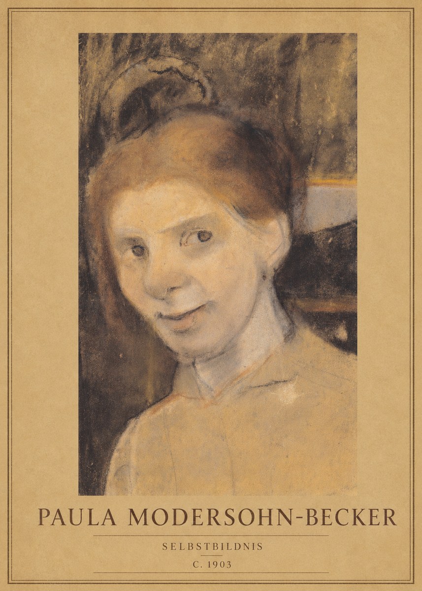 Paula Modersohn-Becker Selbstbildnis No1 - Poszter