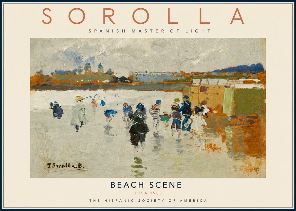 Sorolla Beach Scene No3 - Poszter