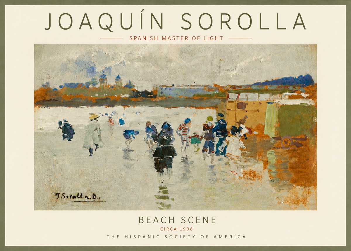 Sorolla Beach Scene No6 - Poszter