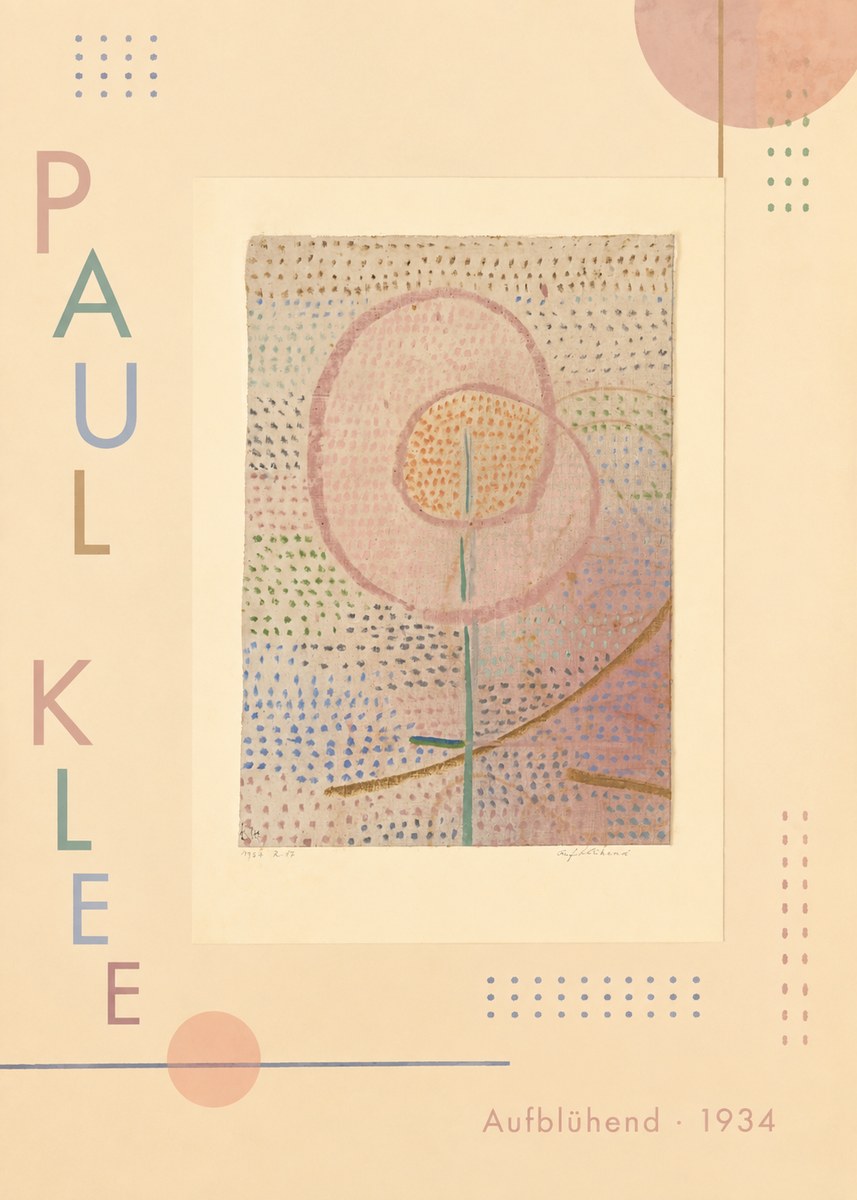 Paul Klee Aufblühend No2 - Poszter