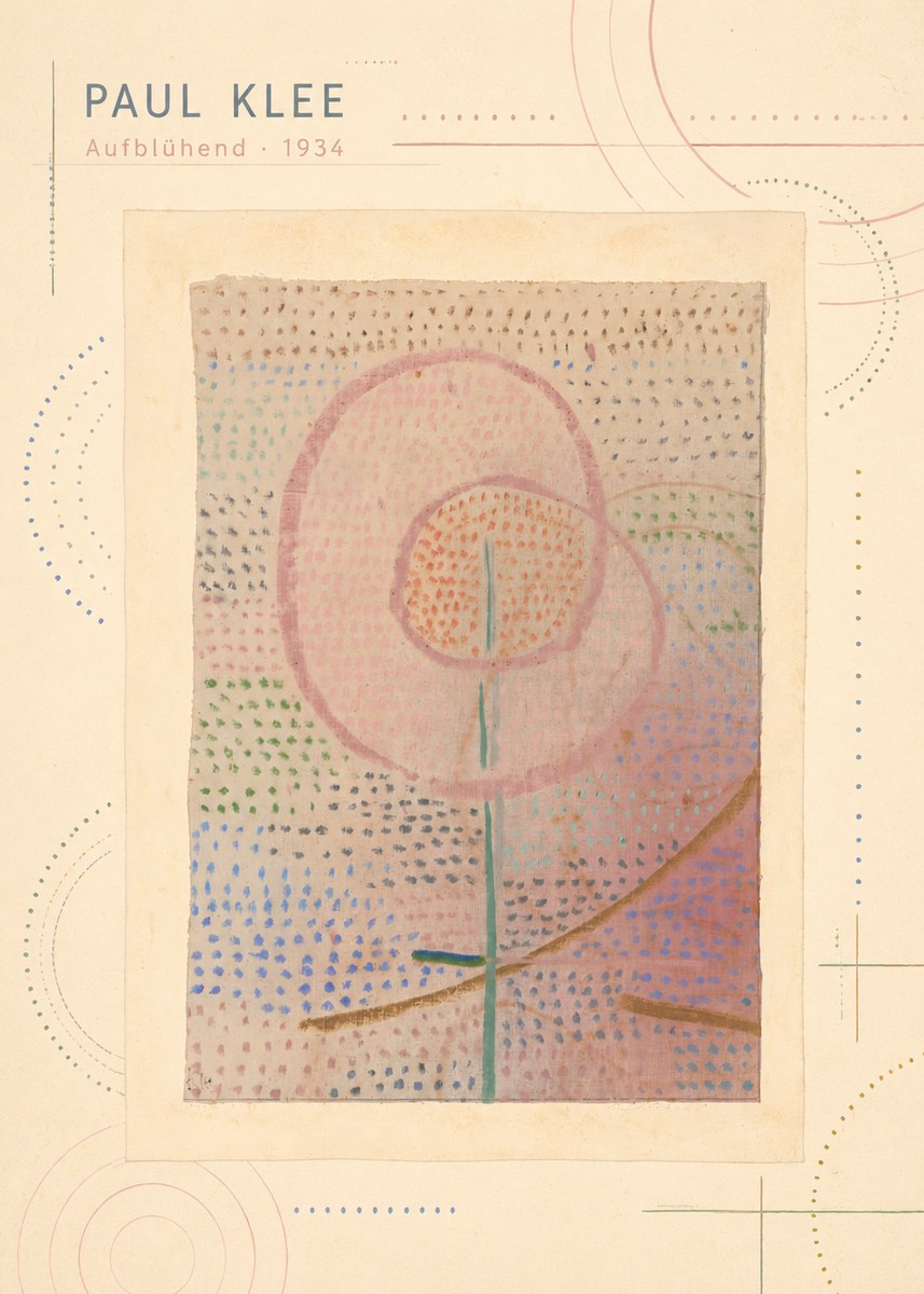 Paul Klee Aufblühend No3 - Poszter