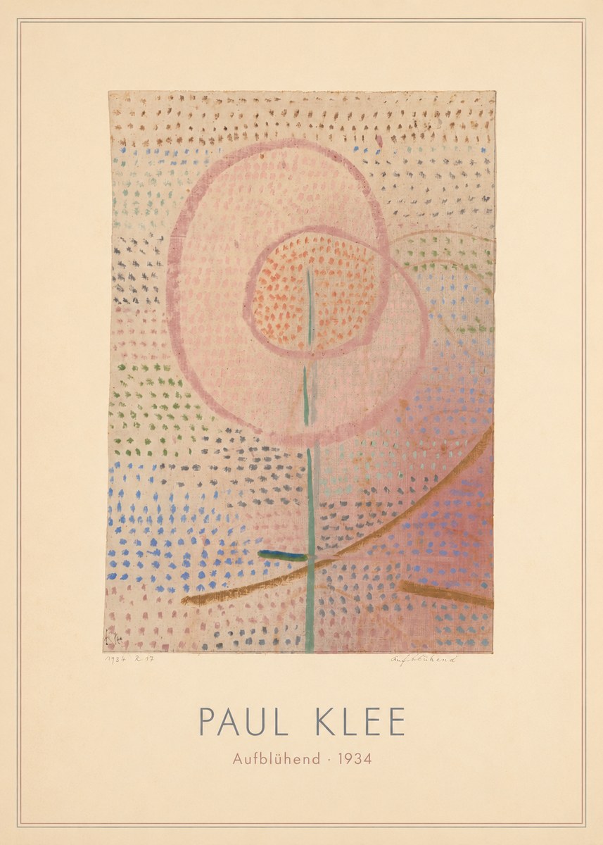 Paul Klee Aufblühend No4 - Poszter