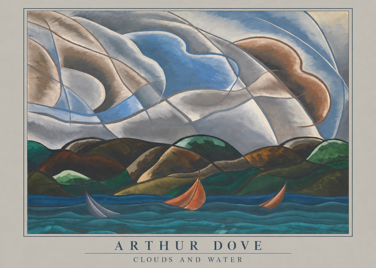 Arthur Dove Clouds and Water No4 - Poszter