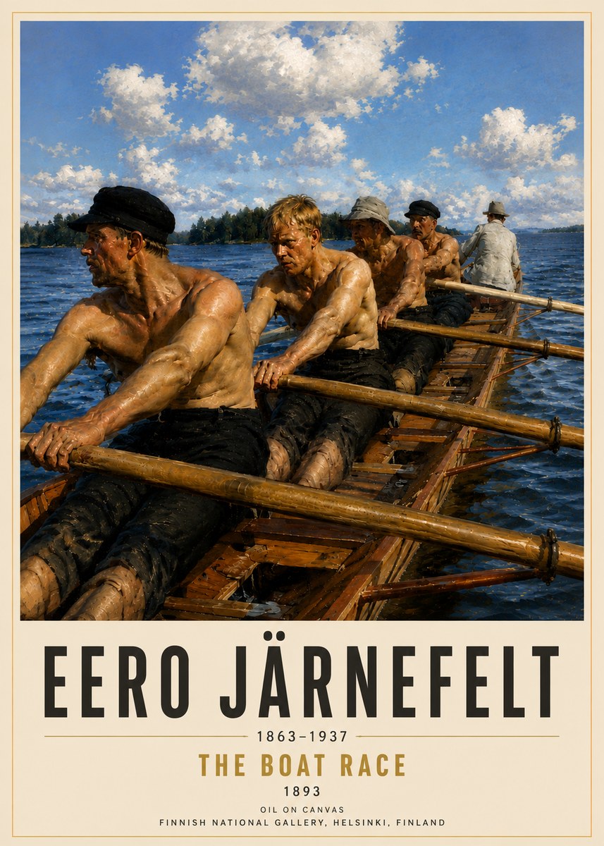 Eero Järnefelt The Boat Race No5 - Poszter