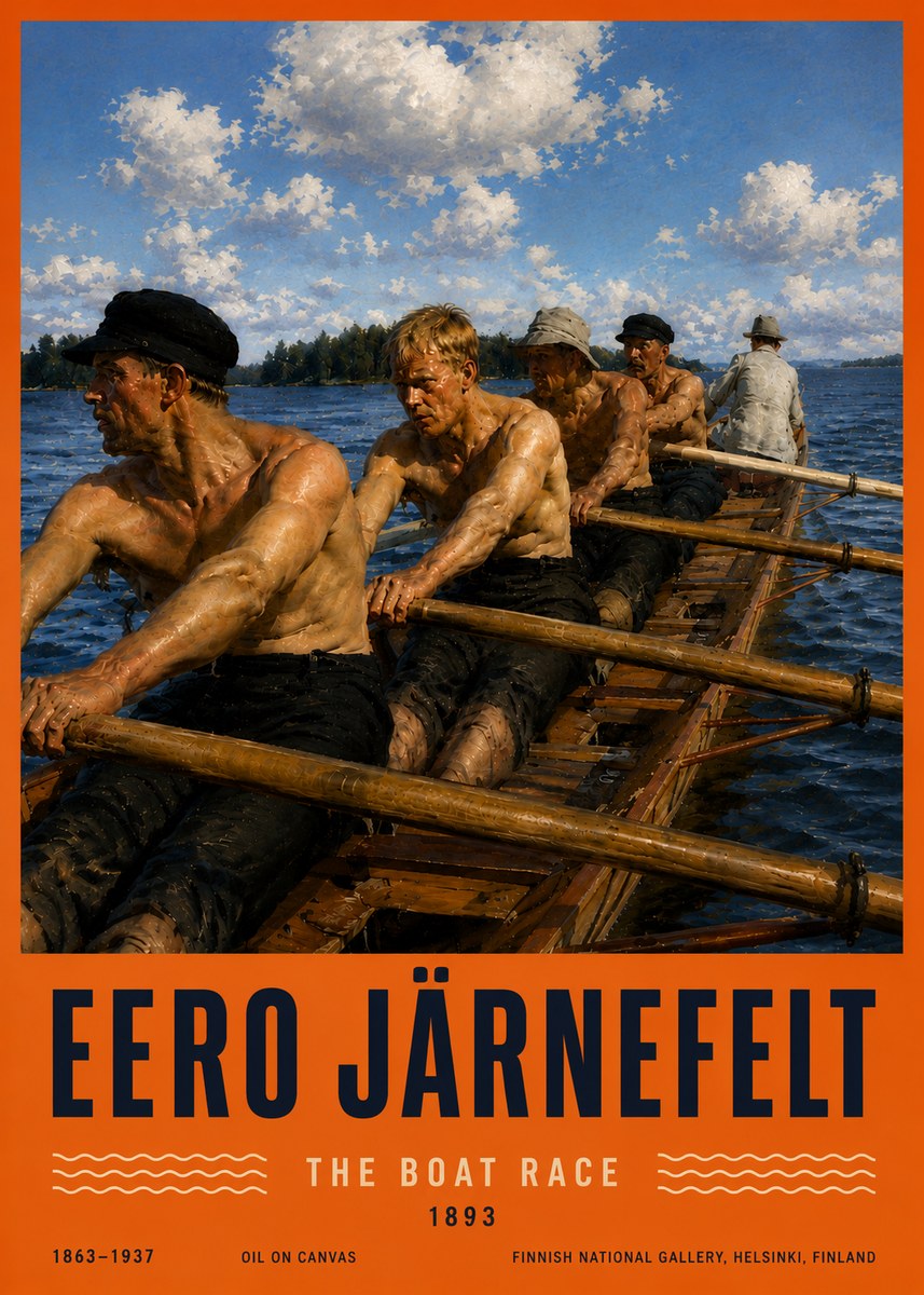 Eero Järnefelt The Boat Race No6 - Poszter