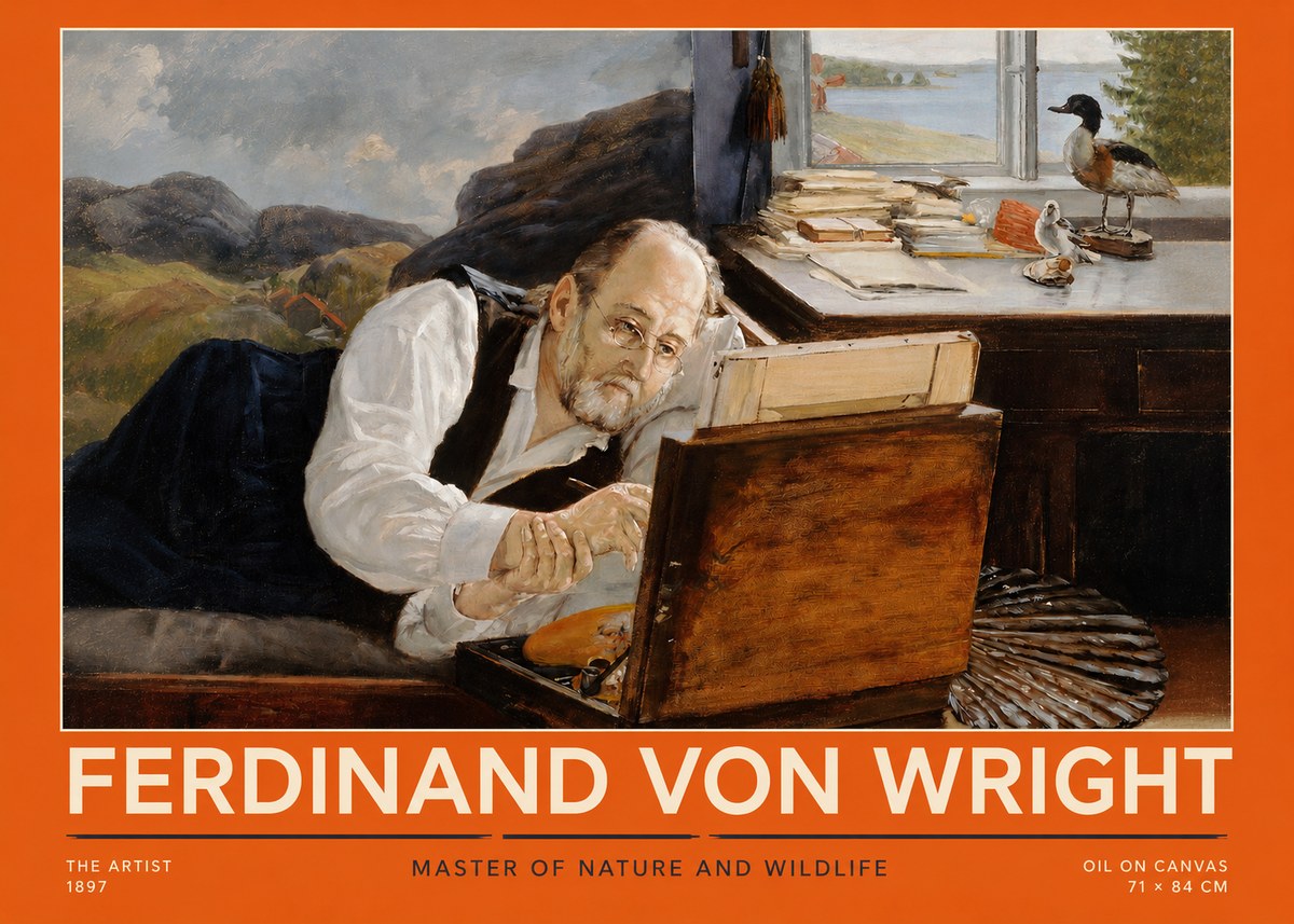 Ferdinand von Wright The Artist No2 - Poszter