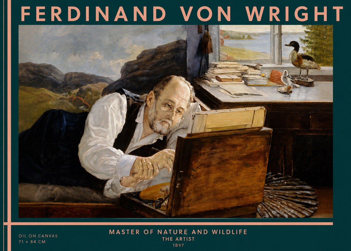 Ferdinand von Wright The Artist No3 - Poszter