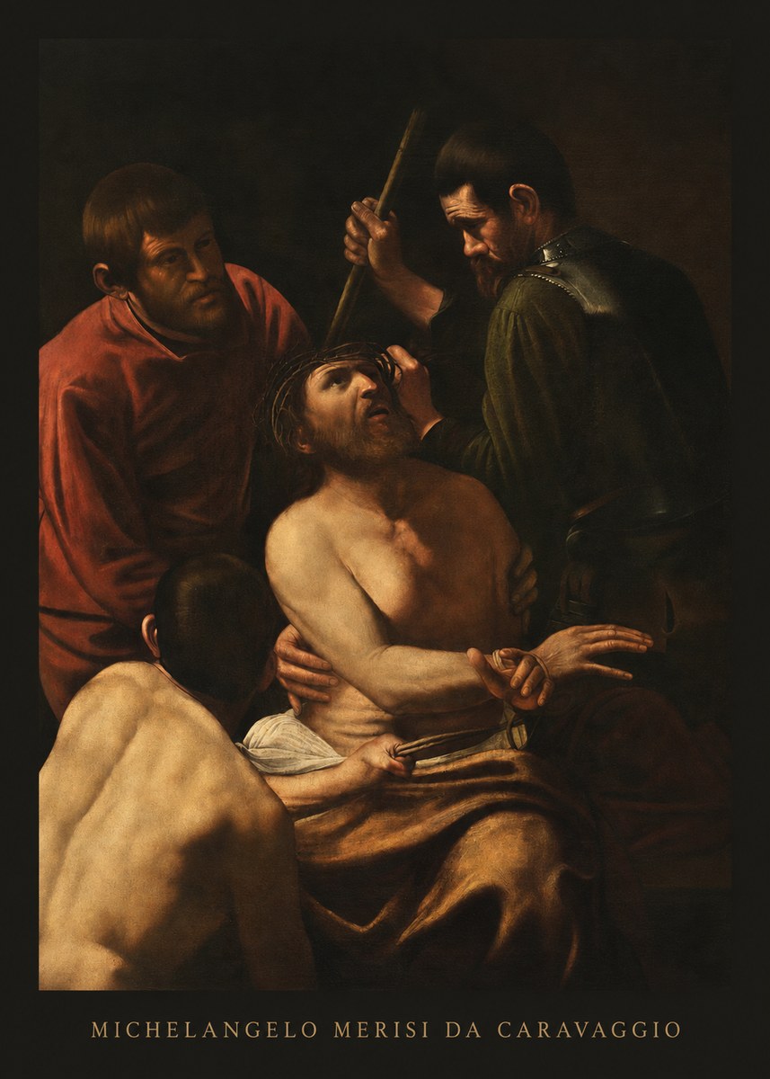Michelangelo Merisi da Caravaggio Christ Crowned with Thorns No6 - Poszter