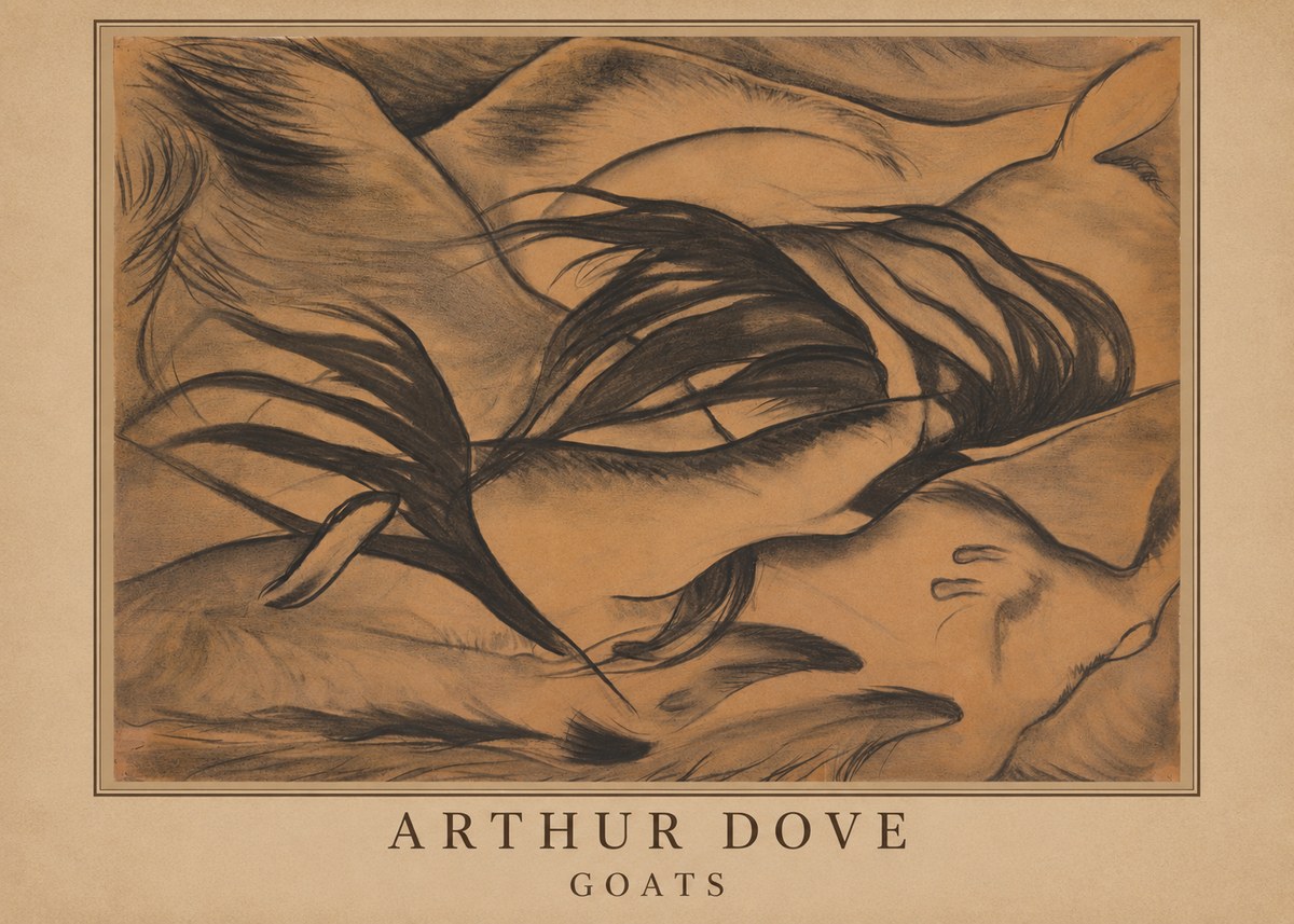 Arthur Dove Goats No3 - Poszter