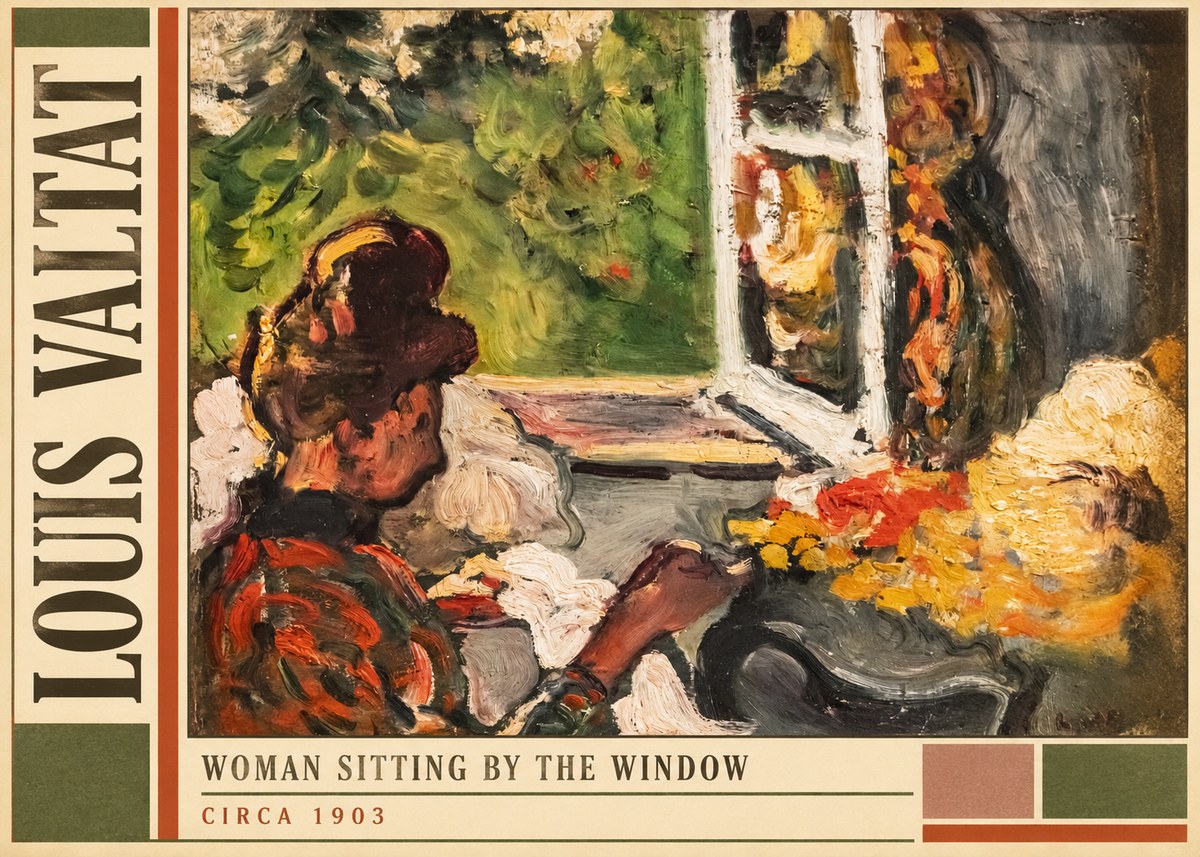 Louis Valtat Woman Sitting by the Window No2 - Poszter