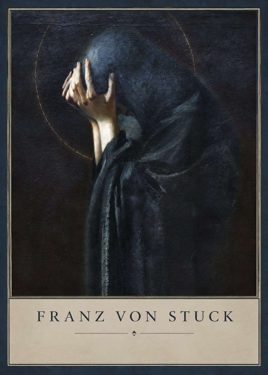 Franz von Stuck The Mourner No3 - Poszter