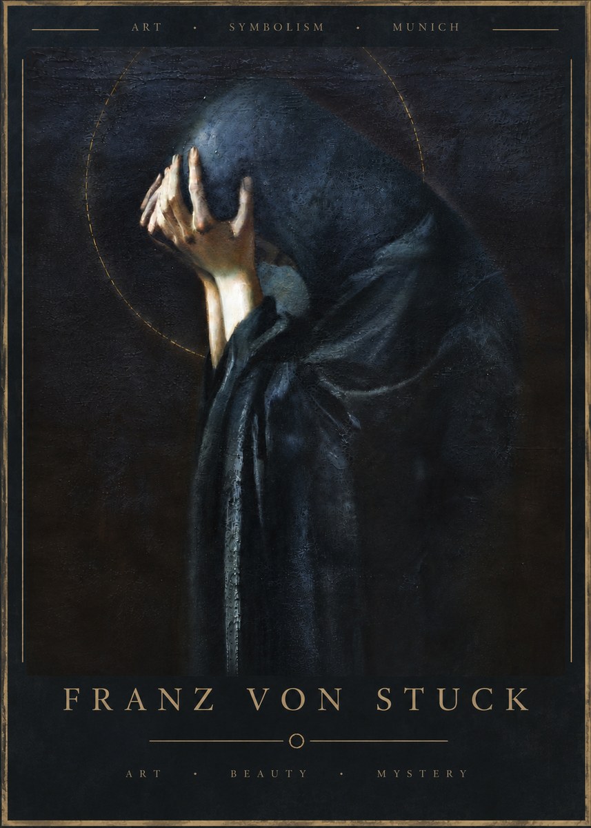 Franz von Stuck The Mourner No6 - Poszter