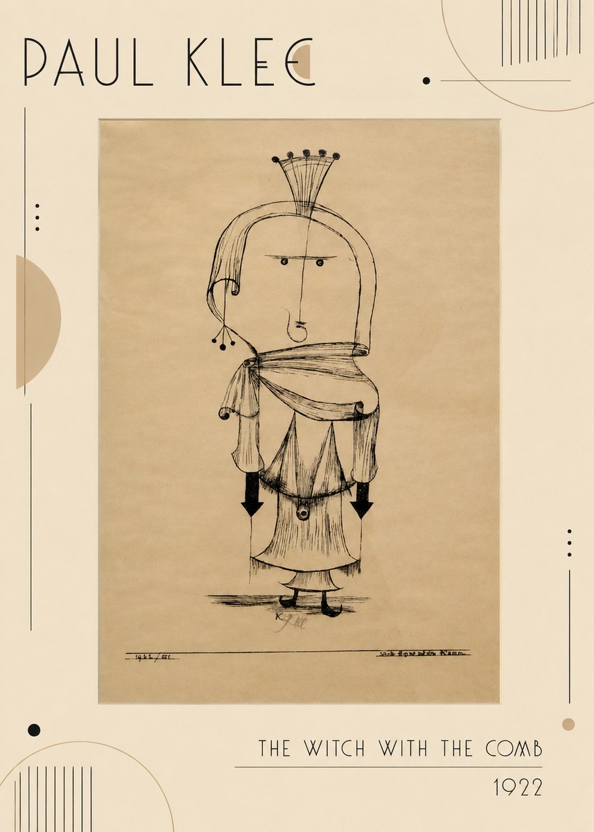 Paul Klee The Witch with the Comb No2 - Poszter