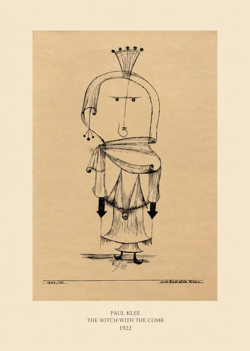 Paul Klee The Witch with the Comb No5 - Poszter