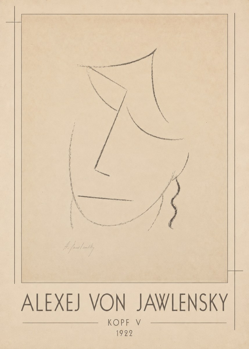 Alexej von Jawlensky Kopf V No1 - Poszter