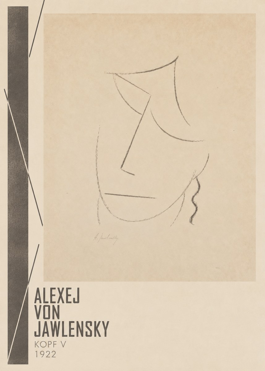 Alexej von Jawlensky Kopf V No2 - Poszter