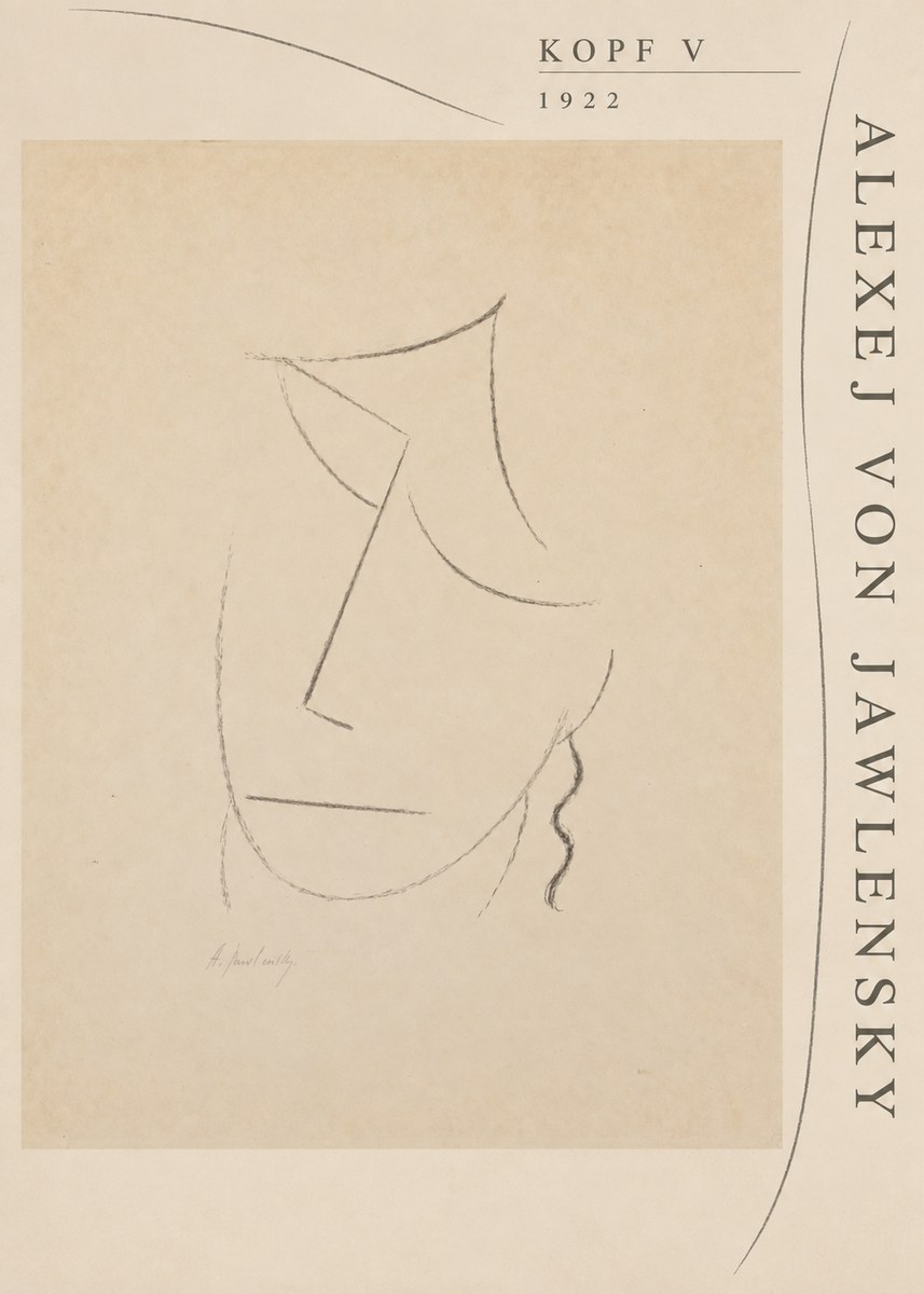 Alexej von Jawlensky Kopf V No5 - Poszter