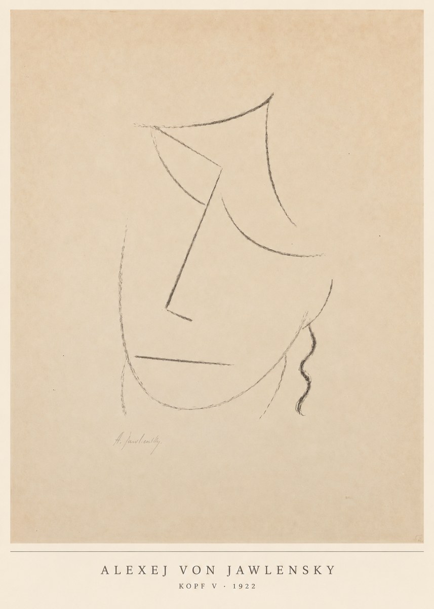 Alexej von Jawlensky Kopf V No6 - Poszter