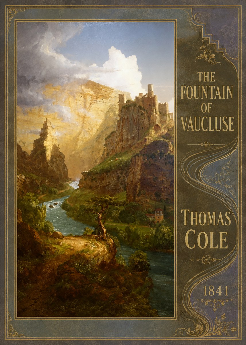 Thomas Cole The Fountain of Vaucluse I No5 - Poszter