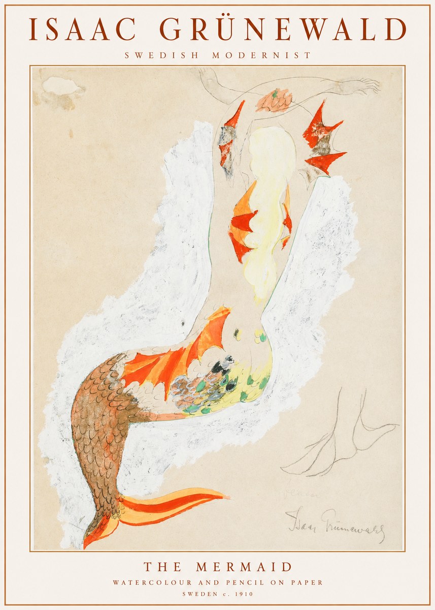 Isaac Grünewald The Mermaid No1 - Poszter