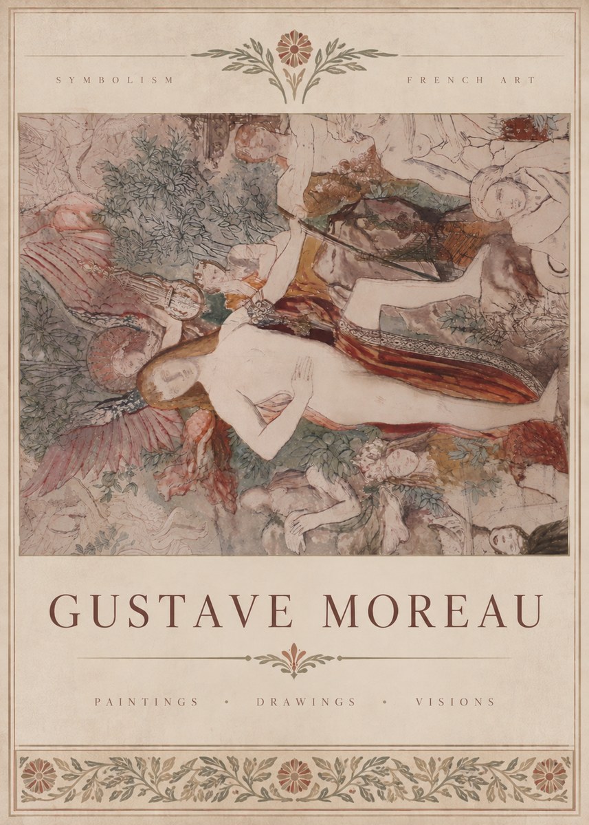 Gustave Moreau The Hymn to Beauty No5 - Poszter