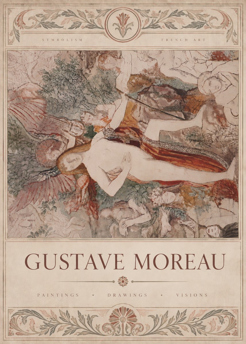 Gustave Moreau The Hymn to Beauty No6 - Poszter