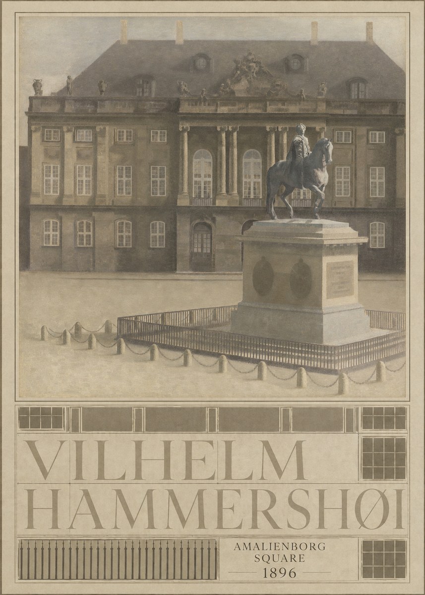 Vilhelm Hammershøi Amalienborg Square I No4 - Poszter