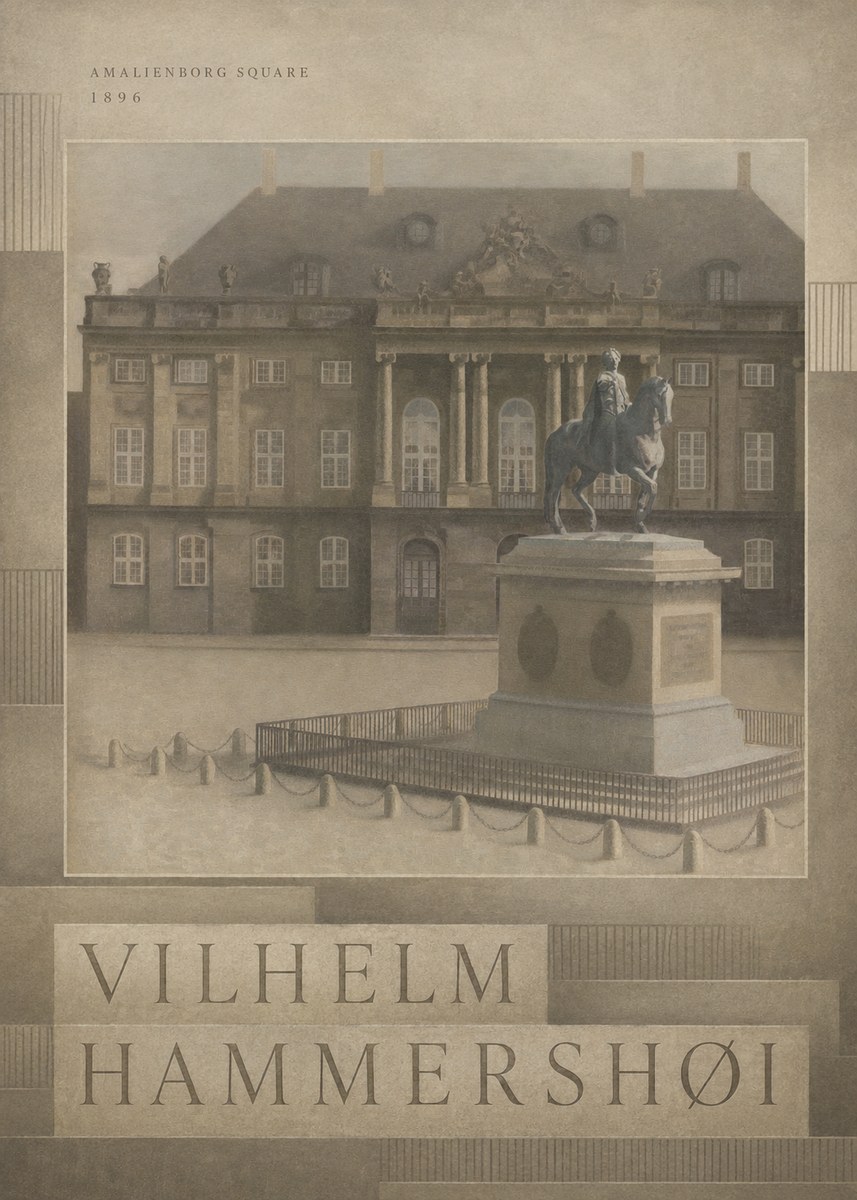 Vilhelm Hammershøi Amalienborg Square I No5 - Poszter