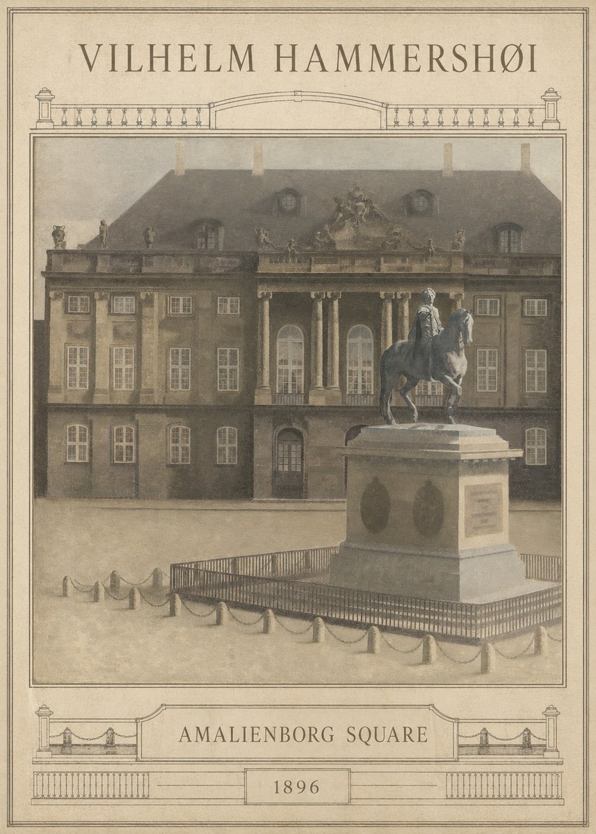 Vilhelm Hammershøi Amalienborg Square I No6 - Poszter