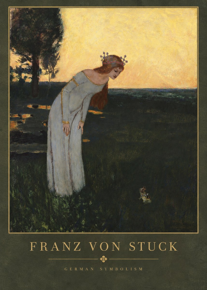 Franz von Stuck Princess and Frog No3 - Poszter