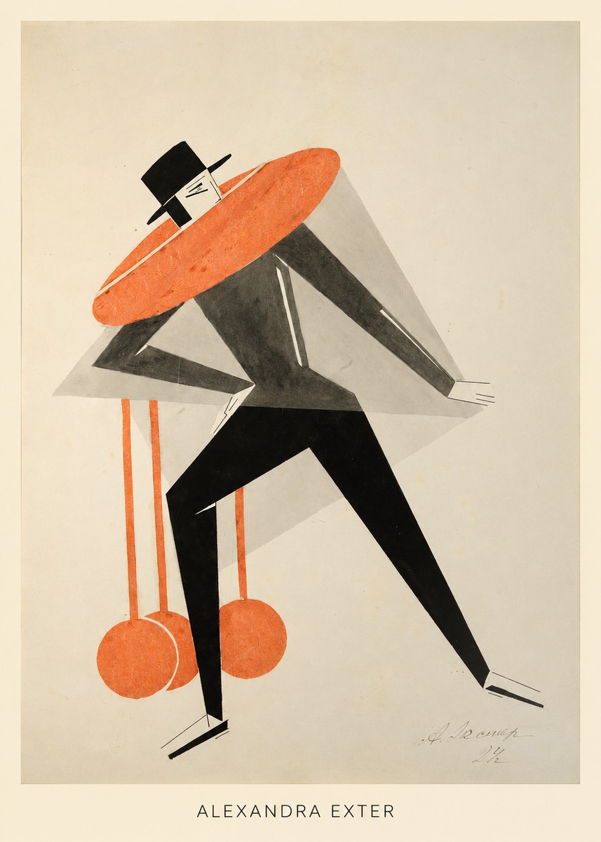 Alexandra Exter Constructivist Figure No6 - Poszter