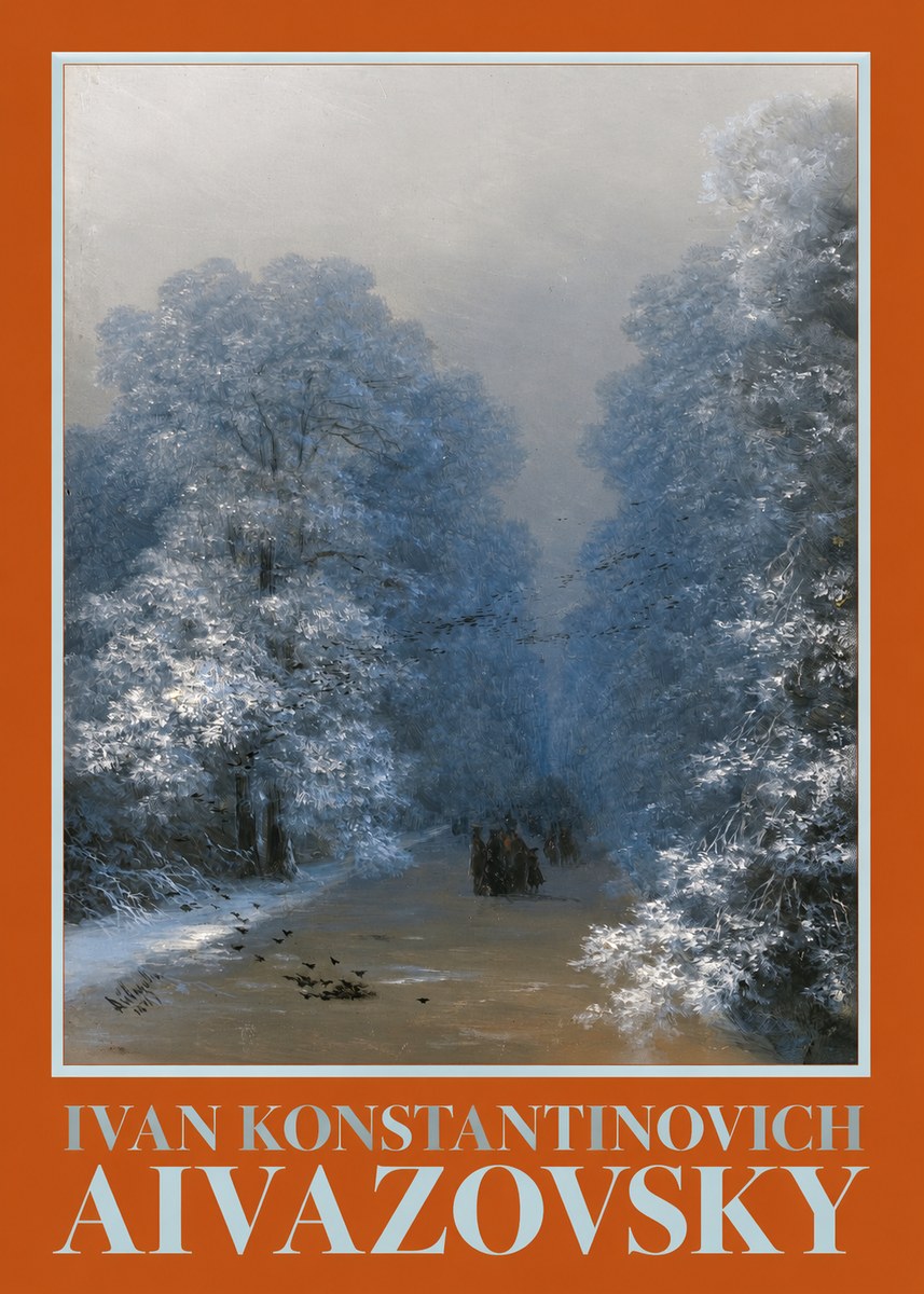 Ivan Konstantinovich Aivazovsky Winter Forest No3 - Poszter