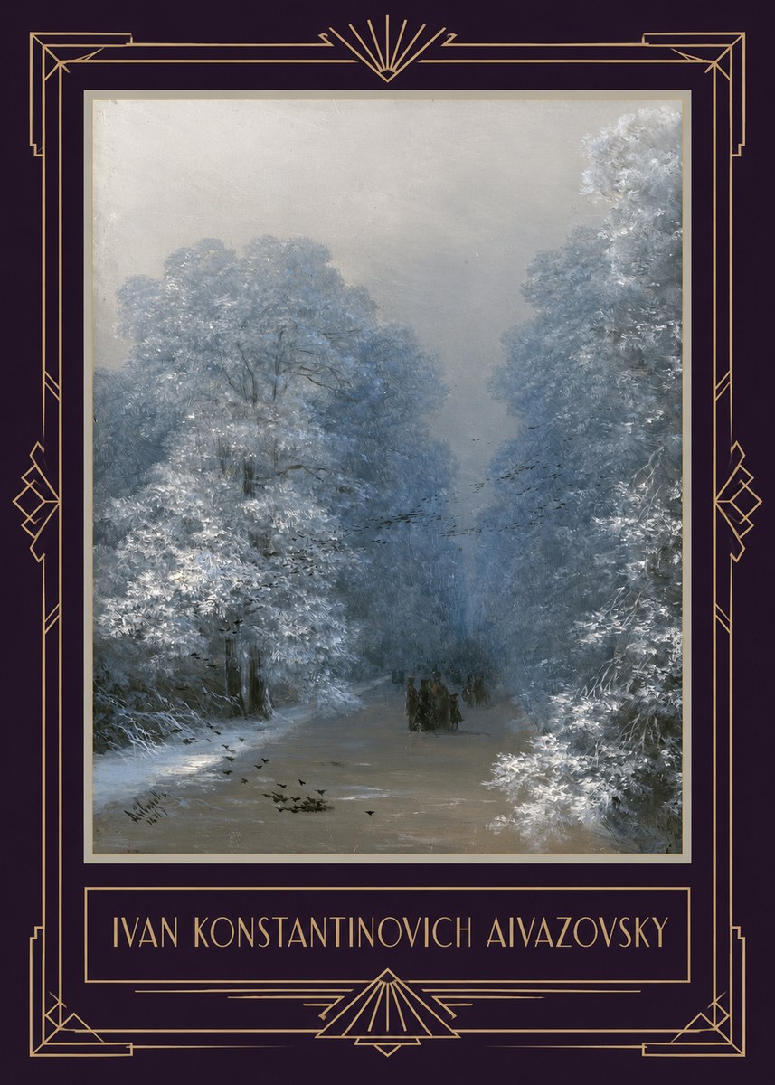 Ivan Konstantinovich Aivazovsky Winter Forest No4 - Poszter