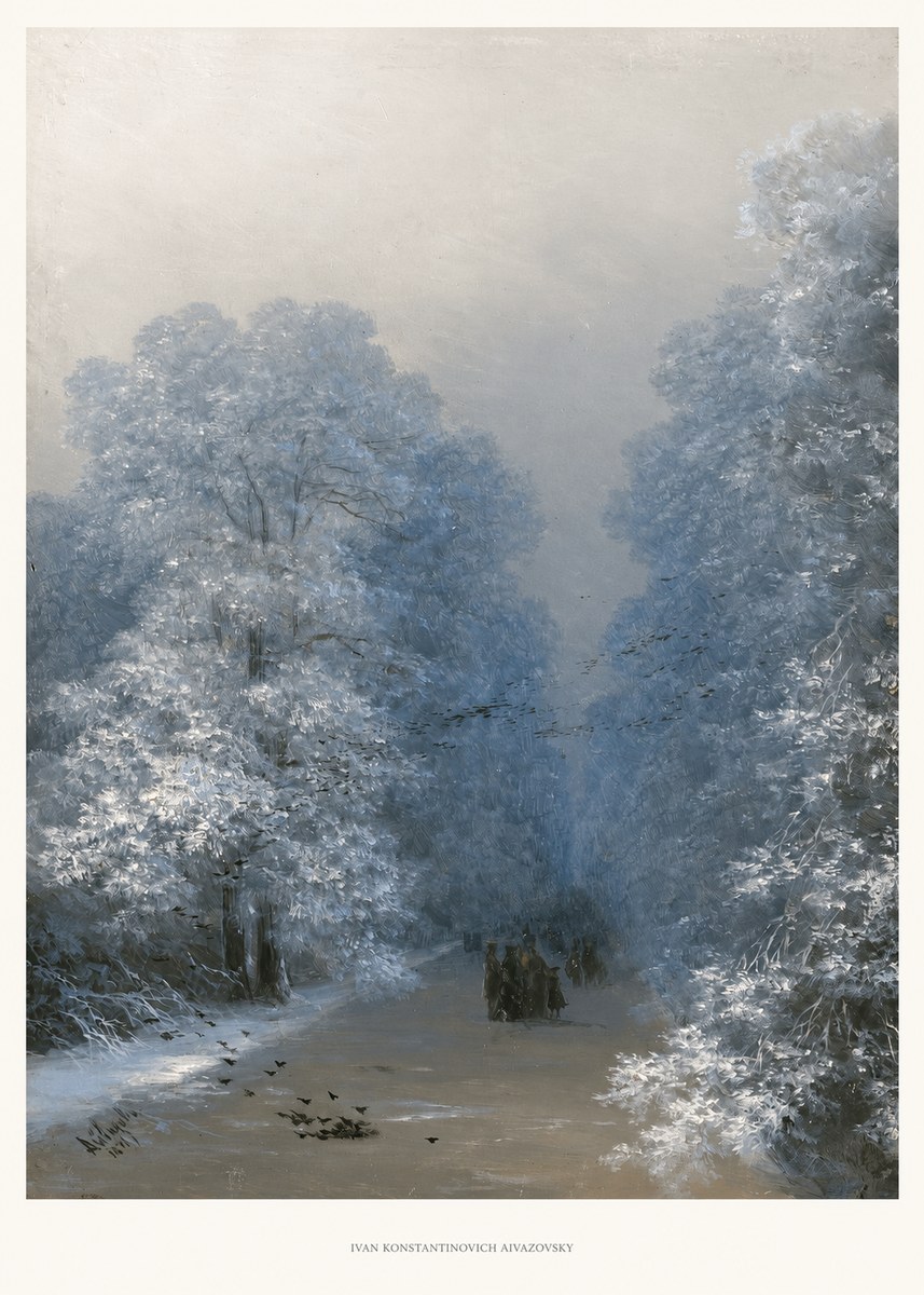 Ivan Konstantinovich Aivazovsky Winter Forest No5 - Poszter