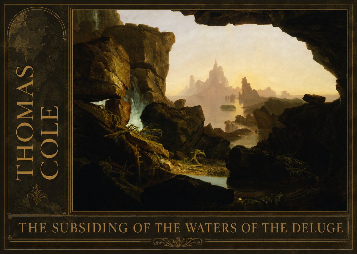 Thomas Cole The Subsiding of the Waters of the Deluge I No2 - Poszter