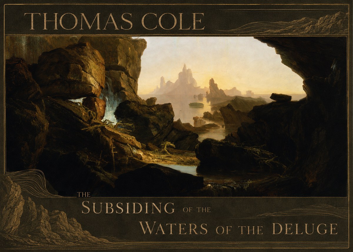 Thomas Cole The Subsiding of the Waters of the Deluge I No3 - Poszter