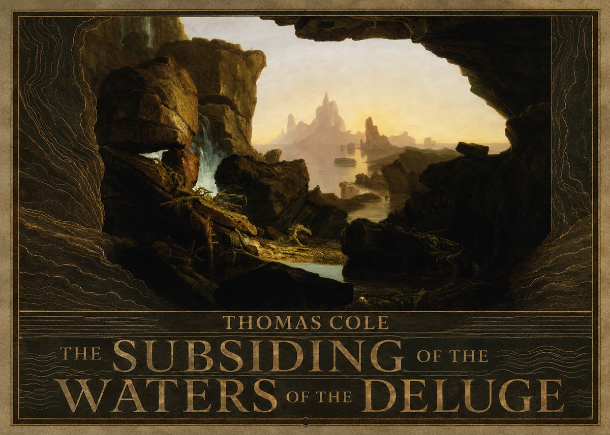 Thomas Cole The Subsiding of the Waters of the Deluge I No5 - Poszter