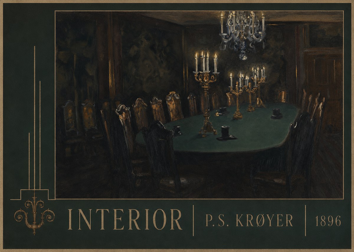P.S. Krøyer Interior No3 - Poszter
